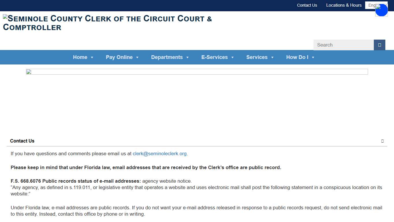 Phone Directory - Seminole County Clerk of the Circuit Court & Comptroller